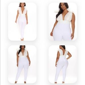 COPY - 1 Bandage Jumpsuit - White